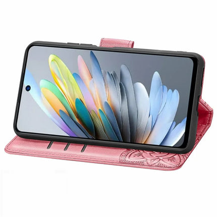 For Motorola Moto G35 5G Case PU Leather Wallet Phone Cover Butterfly Pattern