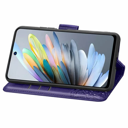 For Motorola Moto G35 5G Case PU Leather Wallet Phone Cover Butterfly Pattern