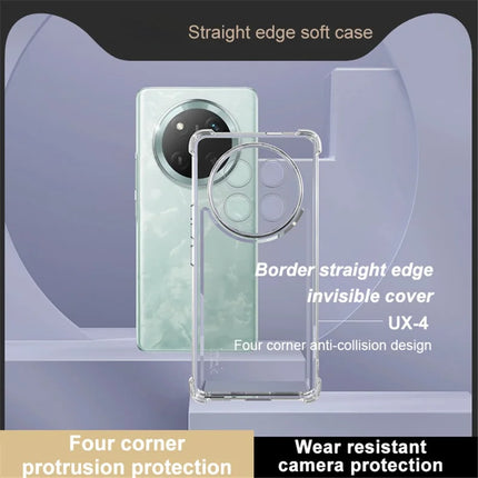 IMAK UX-4 Series for Honor Magic7 Lite 5G / X9c 5G / X60 Pro 5G Case Straight Frame Four Corner Shockproof Clear TPU Cover