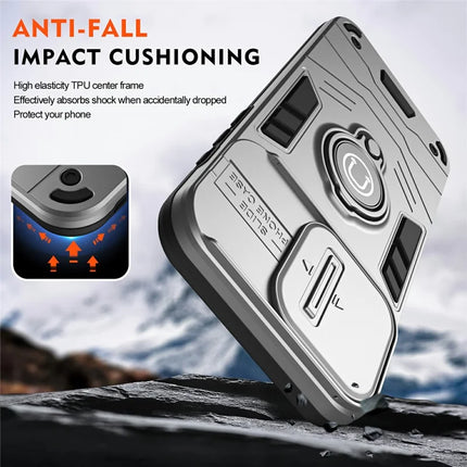 For Motorola Moto G85 5G / S50 Neo 5G Case Slide Camshield Kickstand PC+TPU Phone Cover