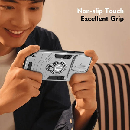 For Motorola Moto G85 5G / S50 Neo 5G Case Slide Camshield Kickstand PC+TPU Phone Cover