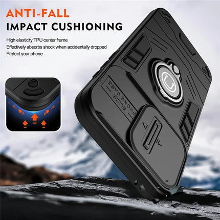 For Motorola Moto G85 5G / S50 Neo 5G Case Slide Camshield Kickstand PC+TPU Phone Cover