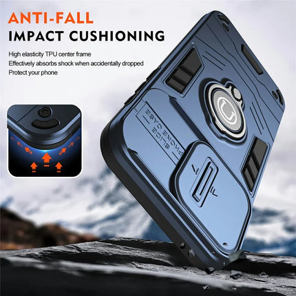 For Motorola Moto G85 5G / S50 Neo 5G Case Slide Camshield Kickstand PC+TPU Phone Cover