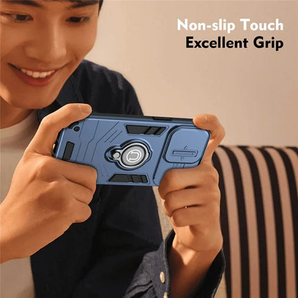 For Motorola Moto G85 5G / S50 Neo 5G Case Slide Camshield Kickstand PC+TPU Phone Cover