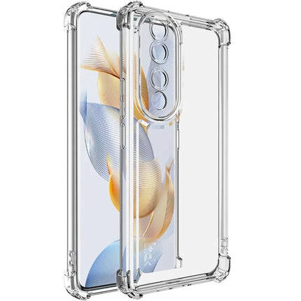 IMAK UX-4 Series for Honor 90 Pro Case Straight Frame Four Corner Shockproof Clear TPU Cover