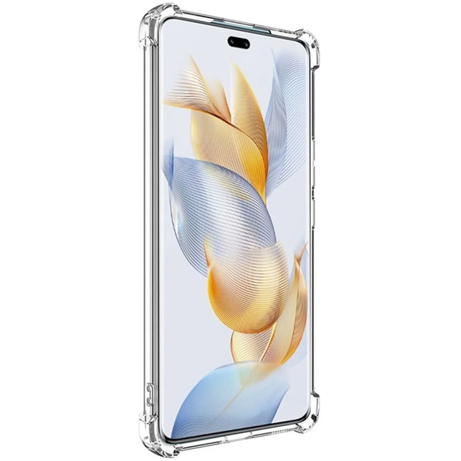 IMAK UX-4 Series for Honor 90 Pro Case Straight Frame Four Corner Shockproof Clear TPU Cover