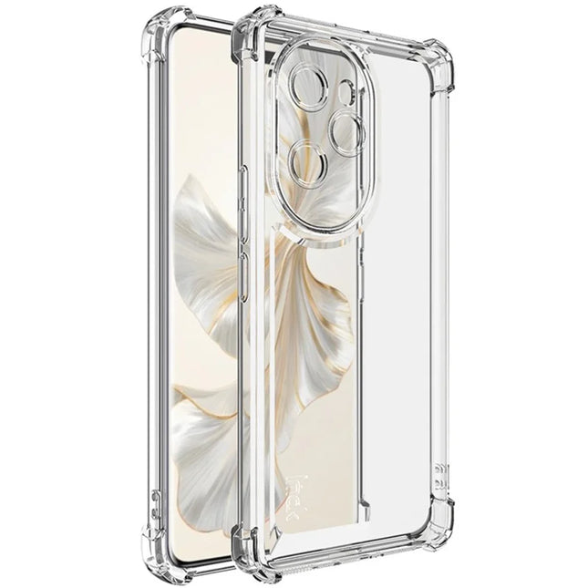 IMAK UX-4 Series for Honor 100 Pro 5G Case Straight Frame Four Corner Shockproof Clear TPU Cover