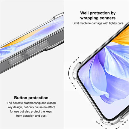 IMAK UX-4 Series for Honor 100 Pro 5G Case Straight Frame Four Corner Shockproof Clear TPU Cover