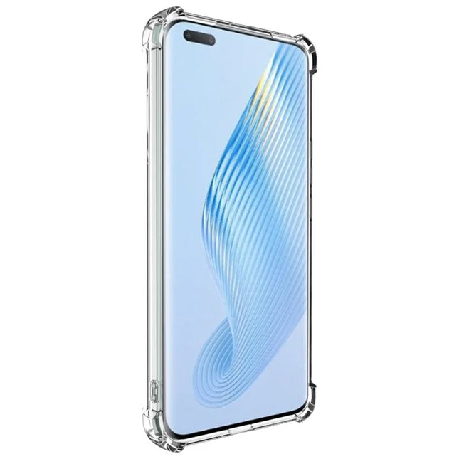 IMAK UX-4 Series for Honor Magic5 Pro Case Straight Frame Four Corner Shockproof Clear TPU Cover