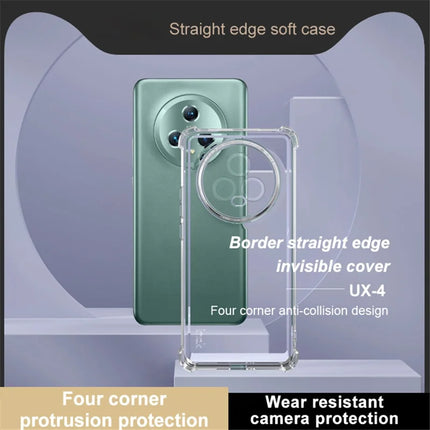 IMAK UX-4 Series for Honor Magic5 Case Straight Frame Four Corner Shockproof Clear TPU Cover