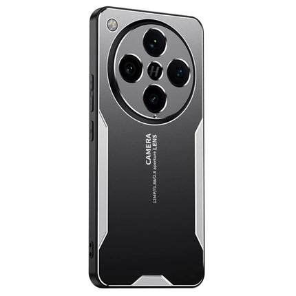 For Oppo Find X8 Pro 5G Phone Case Aluminium Alloy TPU PC Back Cover - Silver