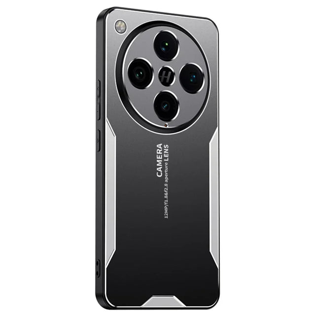 For Oppo Find X8 Pro 5G Phone Case Aluminium Alloy TPU PC Back Cover - Silver