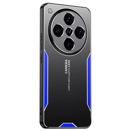 For Oppo Find X8 Pro 5G Phone Case Aluminium Alloy TPU PC Back Cover - Blue