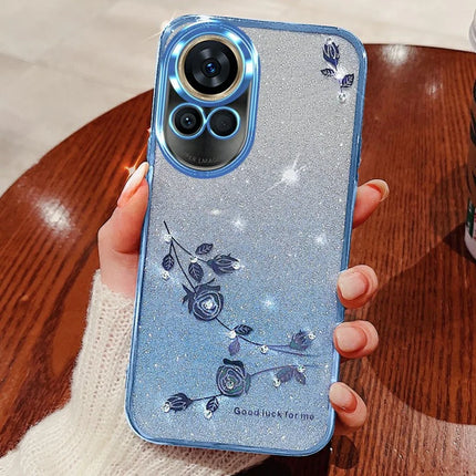 KADEM For Huawei nova 13 Case Flower TPU Flexible Gradient Phone Cover - Blue