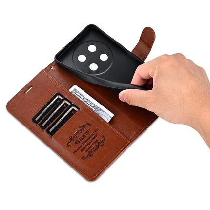 AZNS For Honor X60 Pro 5G Case Anti-Scratch PU Leather Stand Wallet Phone Cover