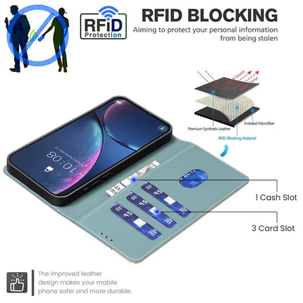 BINFEN COLOR BF33 for Honor X7c 4G / 200 Smart 5G Leather Case Splicing Color RFID Blocking