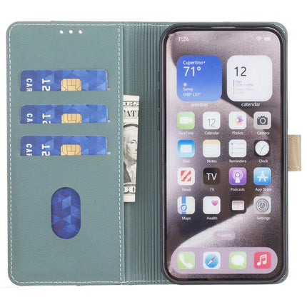 BINFEN COLOR BF33 for Honor X5b Leather Case Splicing Color RFID Blocking