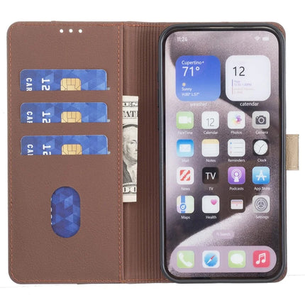 BINFEN COLOR BF33 for Honor X5b Leather Case Splicing Color RFID Blocking