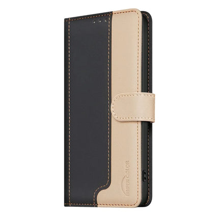 BINFEN COLOR BF33 for Honor X5b Leather Case Splicing Color RFID Blocking