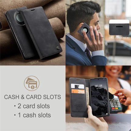 For Huawei Mate 60 Case CASEME 013 Series Card Holder Stand Leather Phone Cover