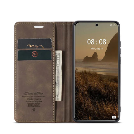 For Huawei Mate 60 Case CASEME 013 Series Card Holder Stand Leather Phone Cover