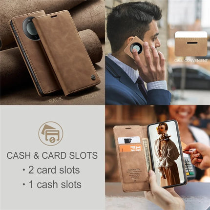 For Huawei Mate 60 Pro+ / Huawei Mate 60 Pro Case CASEME 013 Series Card Holder Stand Leather Phone Cover