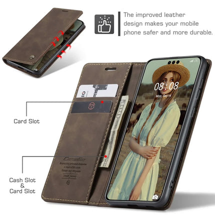 For Huawei Mate 60 Pro+ / Huawei Mate 60 Pro Case CASEME 013 Series Card Holder Stand Leather Phone Cover
