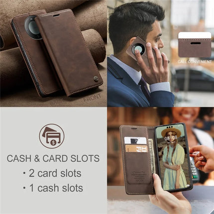 For Huawei Mate 60 Pro+ / Huawei Mate 60 Pro Case CASEME 013 Series Card Holder Stand Leather Phone Cover