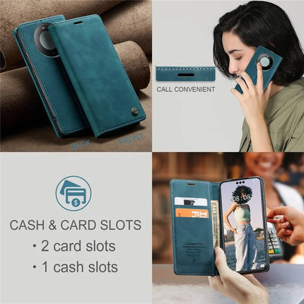 For Huawei Mate 60 Pro+ / Huawei Mate 60 Pro Case CASEME 013 Series Card Holder Stand Leather Phone Cover