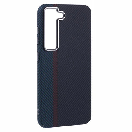 For Samsung Galaxy S23 Case Compatible with MagSafe Carbon Fiber Texture Water-Transfer PC Phone Cover