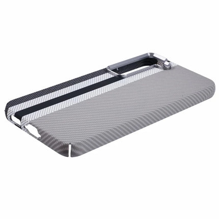 For Samsung Galaxy S23 Case Compatible with MagSafe Carbon Fiber Texture Water-Transfer PC Phone Cover