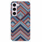 Brown+Blue+Yellow Retro Pattern