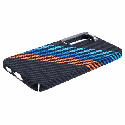 For Samsung Galaxy S23 Case Compatible with MagSafe Carbon Fiber Texture Water-Transfer PC Phone Cover