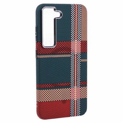 For Samsung Galaxy S23 Case Compatible with MagSafe Carbon Fiber Texture Water-Transfer PC Phone Cover