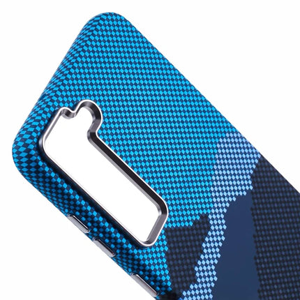 For Samsung Galaxy S23 Case Compatible with MagSafe Carbon Fiber Texture Water-Transfer PC Phone Cover
