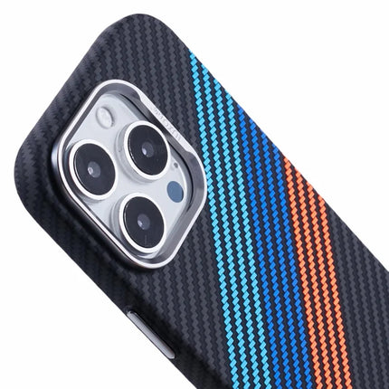 For iPhone 16 Pro Case Compatible with MagSafe Carbon Fiber Texture Water-Transfer PC Phone Cover