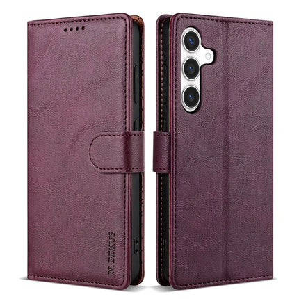 N.BEKUS CSJ-001 For Samsung Galaxy A16 4G / 5G Stand Case PU Leather Wallet Phone Cover - Wine Red