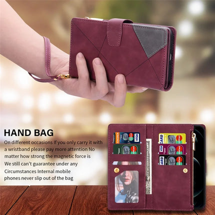For Samsung Galaxy A16 4G / 5G Wallet Case Color Splicing Leather Phone Cover with Stand