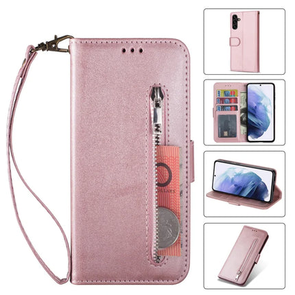 For Samsung Galaxy A16 4G / 5G Case Anti-Scratch Zipper Wallet Leather Phone Cover