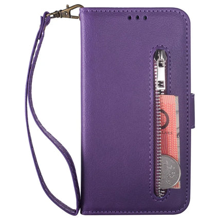 For Samsung Galaxy A16 4G / 5G Case Anti-Scratch Zipper Wallet Leather Phone Cover