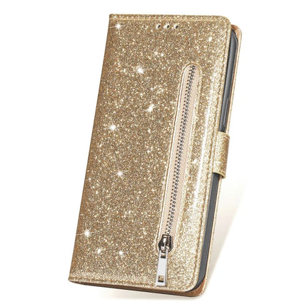 For Samsung Galaxy A16 5G  /  4G Stand Case Glitter Phone Leather Cover Zipper Pocket