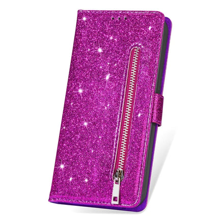 For Samsung Galaxy A16 5G  /  4G Stand Case Glitter Phone Leather Cover Zipper Pocket