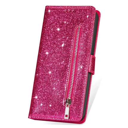 For Samsung Galaxy A16 5G  /  4G Stand Case Glitter Phone Leather Cover Zipper Pocket