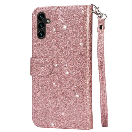 For Samsung Galaxy A16 5G  /  4G Stand Case Glitter Phone Leather Cover Zipper Pocket