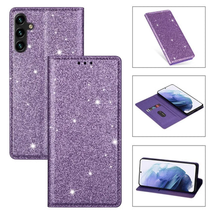 For Samsung Galaxy A16 5G  /  4G Case Glittery PU Leather+TPU Card Slot Phone Cover