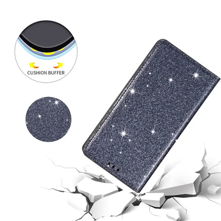 For Samsung Galaxy A16 5G  /  4G Case Glittery PU Leather+TPU Card Slot Phone Cover
