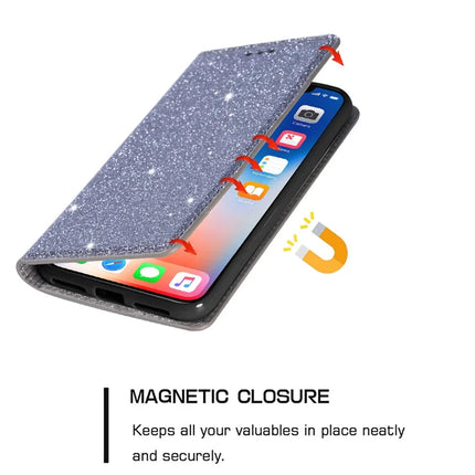 For Samsung Galaxy A16 5G  /  4G Case Glittery PU Leather+TPU Card Slot Phone Cover