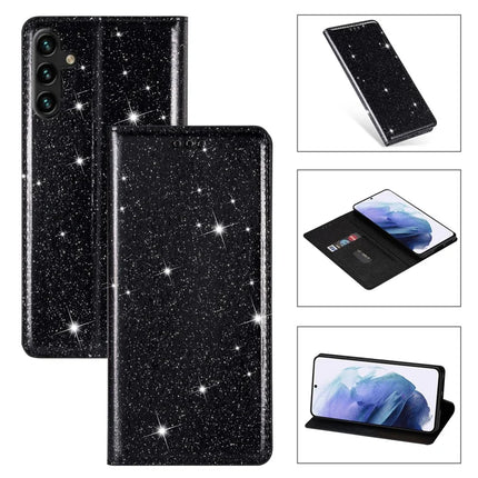 For Samsung Galaxy A16 5G  /  4G Case Glittery PU Leather+TPU Card Slot Phone Cover