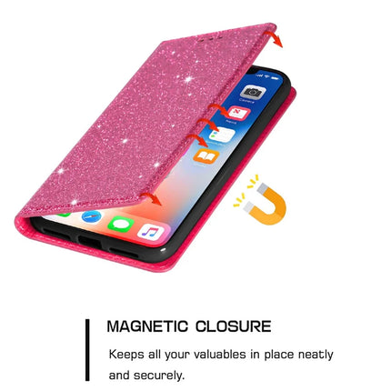For Samsung Galaxy A16 5G  /  4G Case Glittery PU Leather+TPU Card Slot Phone Cover