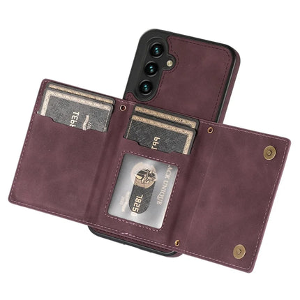 For Samsung Galaxy A16 5G  /  4G Case Wallet RFID Blocking TPU Leather Phone Cover with Lanyard